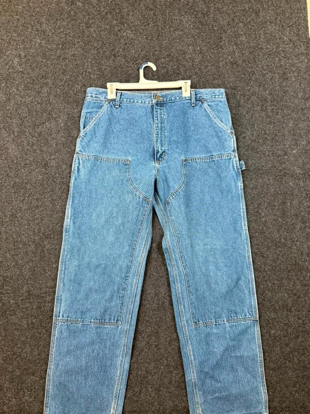 Vintage Carhartt Carpenter Jeans Mens 38x31Blue Relaxed Work Utility Denim Pants